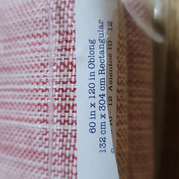 Our Table cotton rectangular oblong textured tablecloth~60" x 120" - Picture 4 of 6